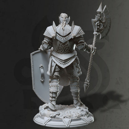 Noble Orc Knight - Trenon Warrior Figure + Base print 3d 12k dnd miniature Gift Idea mini | Dungeons & Dragons | Tabletop | DM Stash