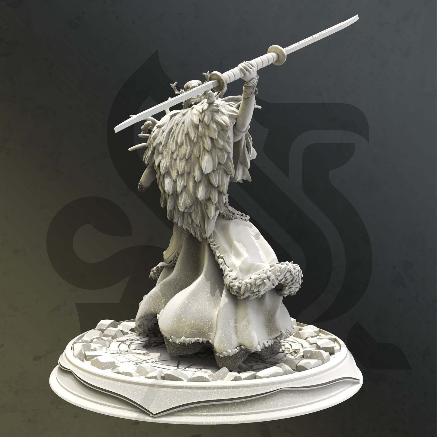 Dark Goddess - Mindoriel Druid Warrior Demon Figure 12k + Base Print 3D RPG Miniature Gift Idea mini | Dungeons & Dragons  Tabletop DM Stash