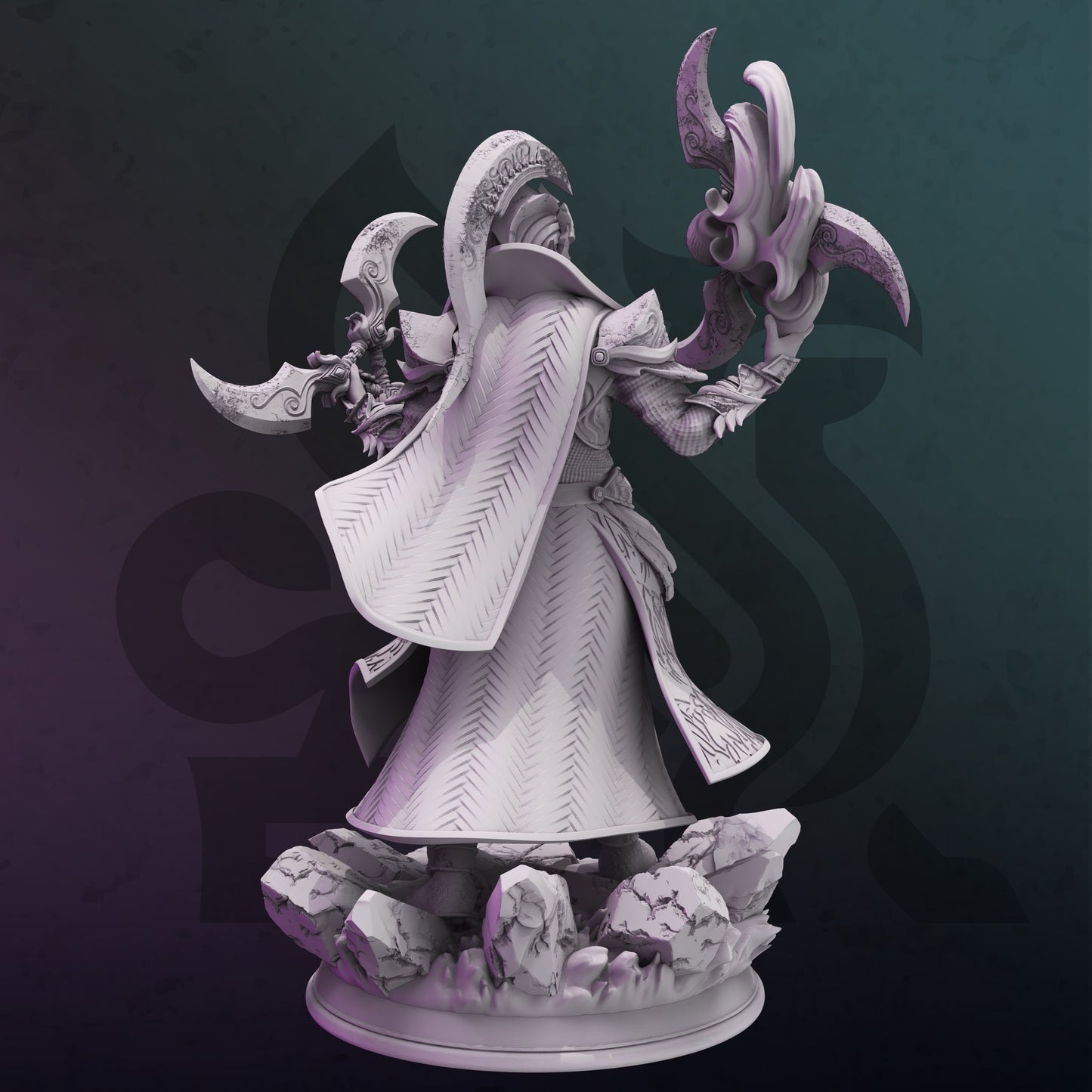 High Elf Eldritch Knight - Aulten Dros Figure 12k + Base Print 3D RPG Miniature Gift Idea | Dungeons & Dragons mini | Tabletop | DM Stash