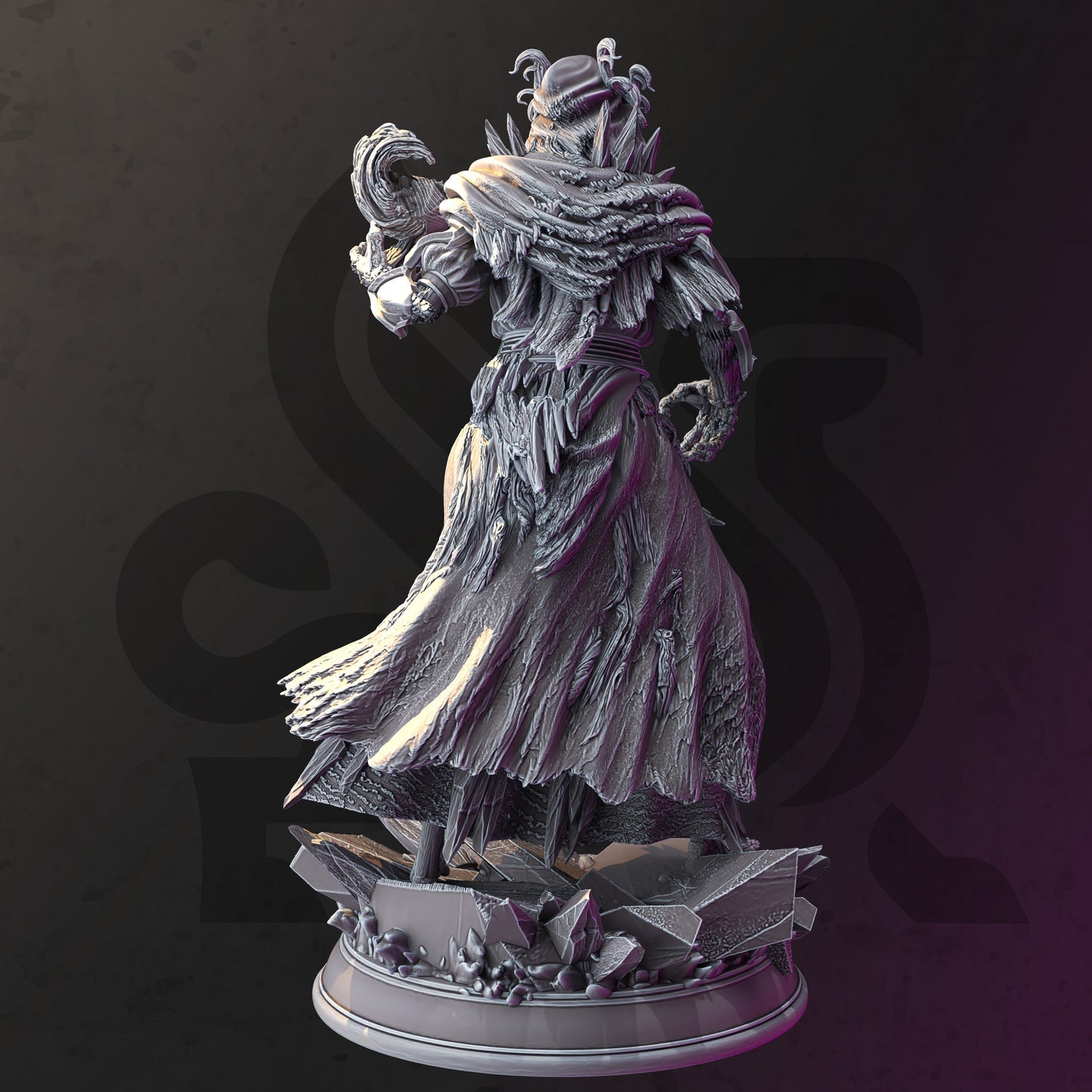 Frozen Lich - Thirazar Undead Figure + Base print 3d 12k dnd miniature Gift Idea mini | Dungeons & Dragons | Tabletop | DM Stash