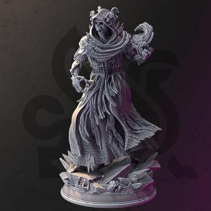 Frozen Lich - Thirazar Undead Figure + Base print 3d 12k dnd miniature Gift Idea mini | Dungeons & Dragons | Tabletop | DM Stash