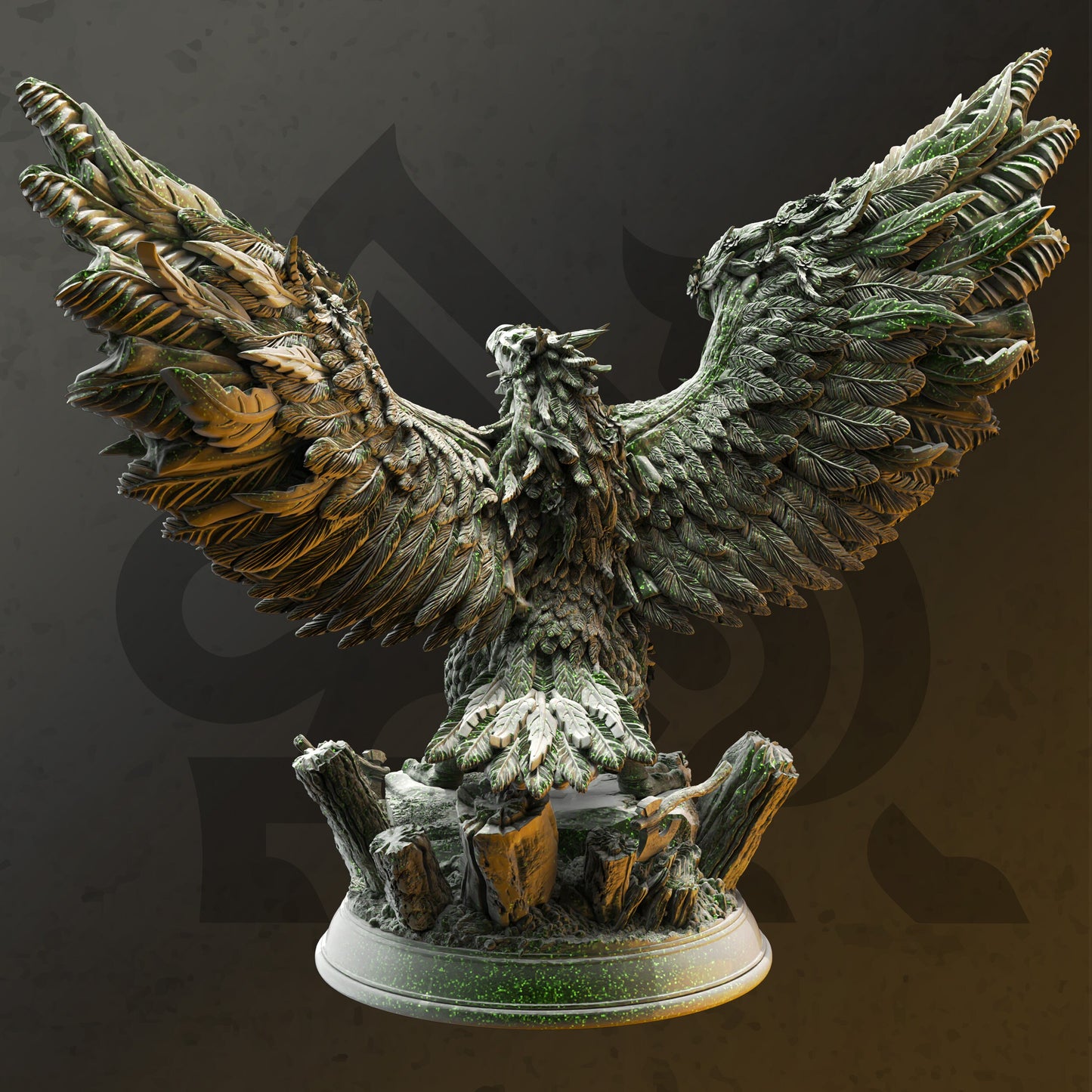 Soaring Forest Guardian Griffin - Rolyn HUGE Figure with base print 3d 12k miniature Gift Idea mini | Dungeons & Dragons | Tabletop DM Stash