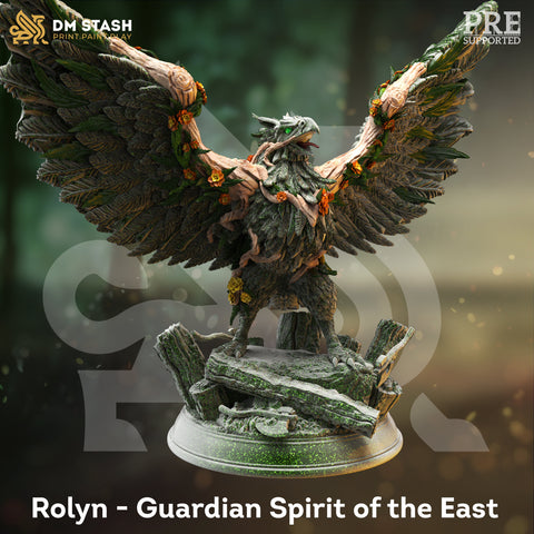 Soaring Forest Guardian Griffin - Rolyn HUGE Figure with base print 3d 12k miniature Gift Idea mini | Dungeons & Dragons | Tabletop DM Stash