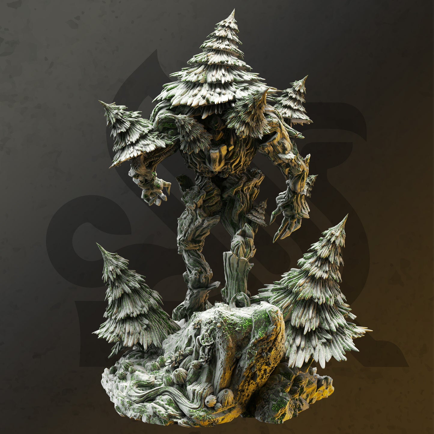 Treant of the Pine - Garamoud Forest HUGE Figure with base print 3d 12k miniature Gift Idea mini | Dungeons & Dragons | Tabletop | DM Stash