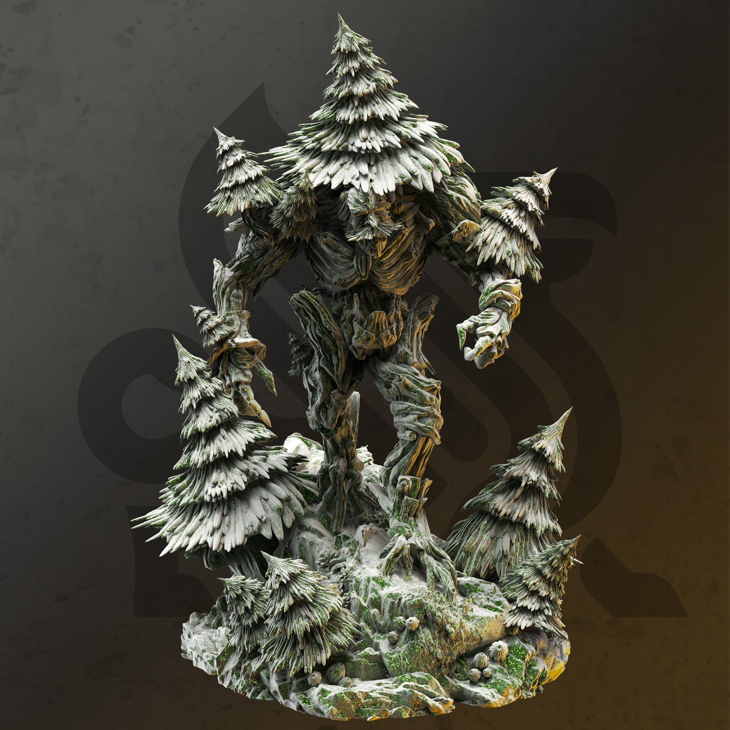 Treant of the Pine - Garamoud Forest HUGE Figure with base print 3d 12k miniature Gift Idea mini | Dungeons & Dragons | Tabletop | DM Stash