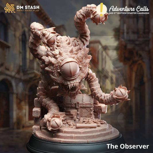 Aberrant Eye - The Observer Monster HUGE Figure with base print 3d 12k miniature Gift Idea mini | Dungeons & Dragons | Tabletop DM Stash