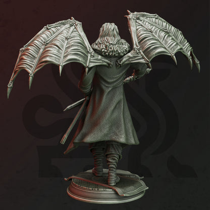 Noble Vampire - Duke Strauss Lord Knight Figure with base print 3d 12k miniature Gift Idea mini | Dungeons & Dragons | Tabletop DM Stash