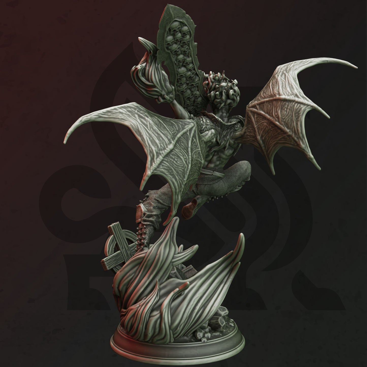 Alpha Vampire - Almenhier Knight Warrior Figure with base print 3d 12k miniature Gift Idea mini | Dungeons & Dragons | Tabletop | DM Stash