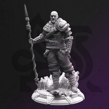 Goliath Mammoth Rider -Touches-the-Sky Warrior Figure with base print 3d 12k miniature Gift Idea mini | Dungeons & Dragons Tabletop DM Stash