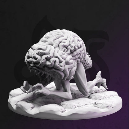 Wisdom Devourer - Skrittit Brain Monster Figure with base print 3d 12k miniature Gift Idea mini | Dungeons & Dragons | Tabletop DM Stash