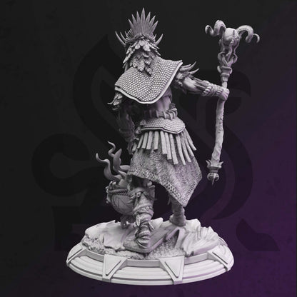 Goliath Shaman - Driga Woman Druid Figure with base print 3d 12k miniature Gift Idea mini | Dungeons & Dragons | Tabletop | DM Stash