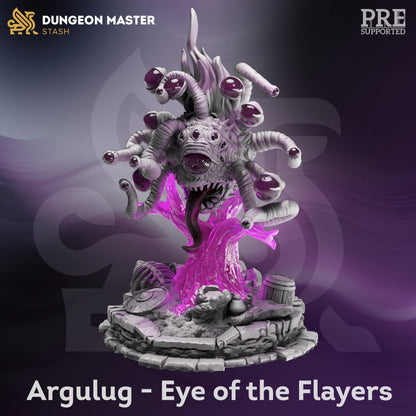 Eye Flayer - Argulug Sea Monster Figure with base print 3d 12k miniature Gift Idea mini  Dungeons & Dragons Tabletop DM Stash