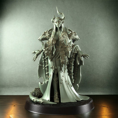 Priestess of the rat cult - mini for dnd figure + base print 3d 12k miniature Gift Idea | Dungeons and Dragons | Tabletop | RN Estudio