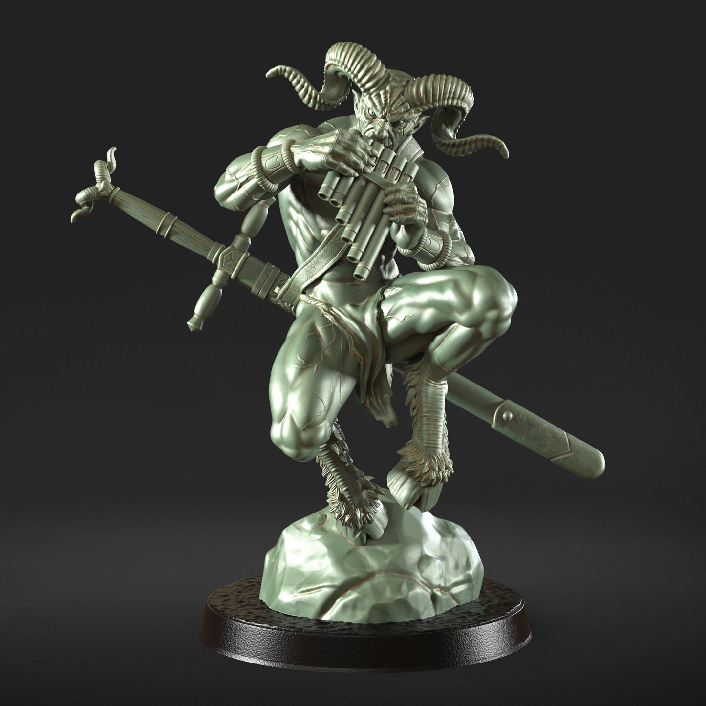 Farsio - Devil Warrior Demon Figure 12k + Base + BONUS Print 3D RPG Miniature Gift Idea mini | Dungeons & Dragons | Tabletop | RN Estudio