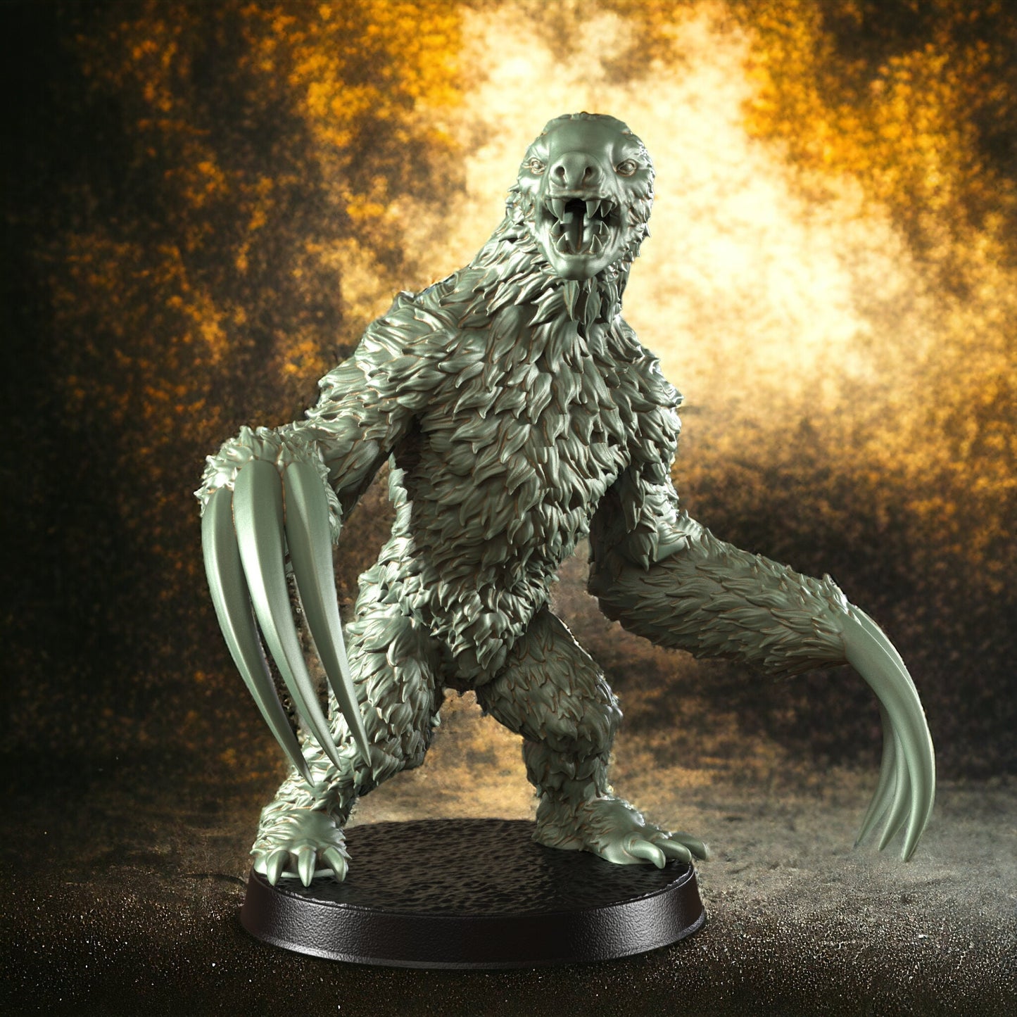 Garzitas Yeti Claw Monster large Figure 12k + Base + BONUS Print 3D RPG Miniature Gift Idea mini | Dungeons & Dragons | Tabletop  RN Estudio