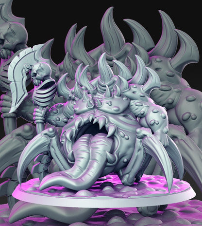 Deathmaw Demon Ugly Beast Big Figure 12k + Base + BONUS Print 3D RPG Miniature Gift Idea mini | Dungeons & Dragons | Tabletop | RN Estudio