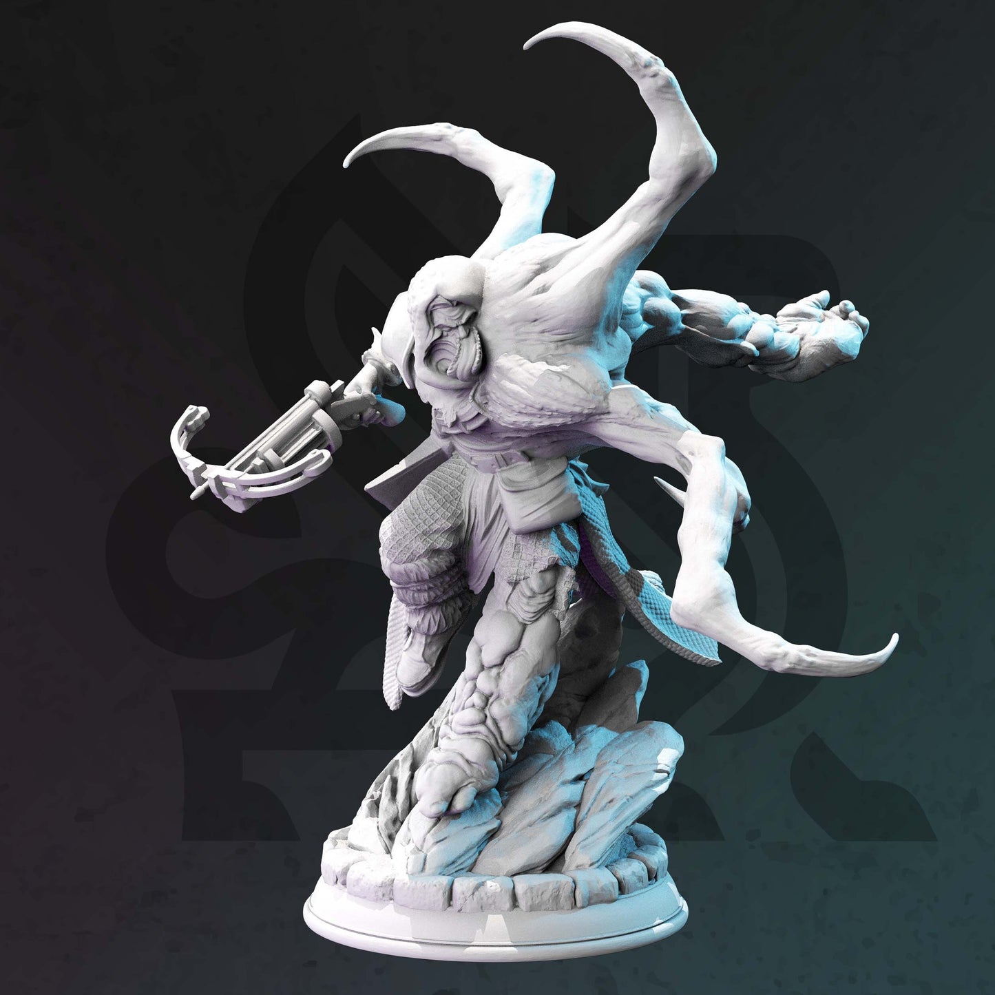 Jorrick - Ranger Warrior w Necrotic var. Figure with base print 3d 12k miniature Gift Idea mini | Dungeons & Dragons | Tabletop | DM Stash