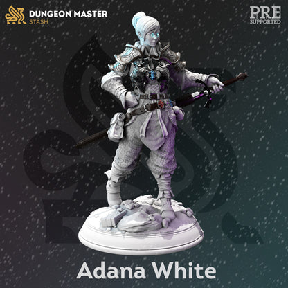 Shapeshifter Ranger - Adana White 2 var Figure with base print 3d 12k miniature Gift Idea mini | Dungeons & Dragons | Tabletop | DM Stash