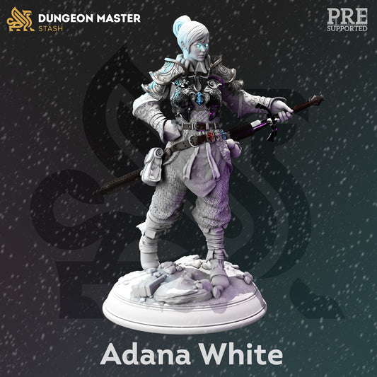 Shapeshifter Ranger - Adana White 2 var Figure with base print 3d 12k miniature Gift Idea mini | Dungeons & Dragons | Tabletop | DM Stash