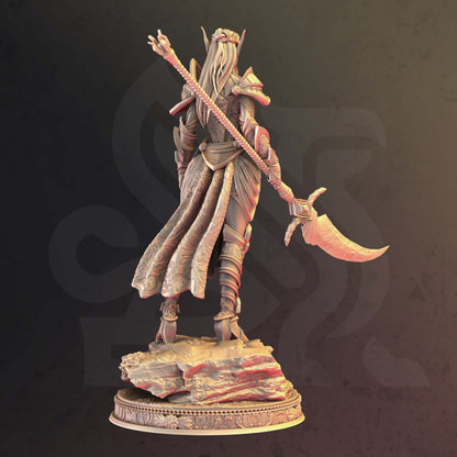 Elven Paladin of War - Tyriana Figure + base + BONUS print 3d 12k miniature Gift Idea mini | Dungeons & Dragons | Tabletop | DM Stash