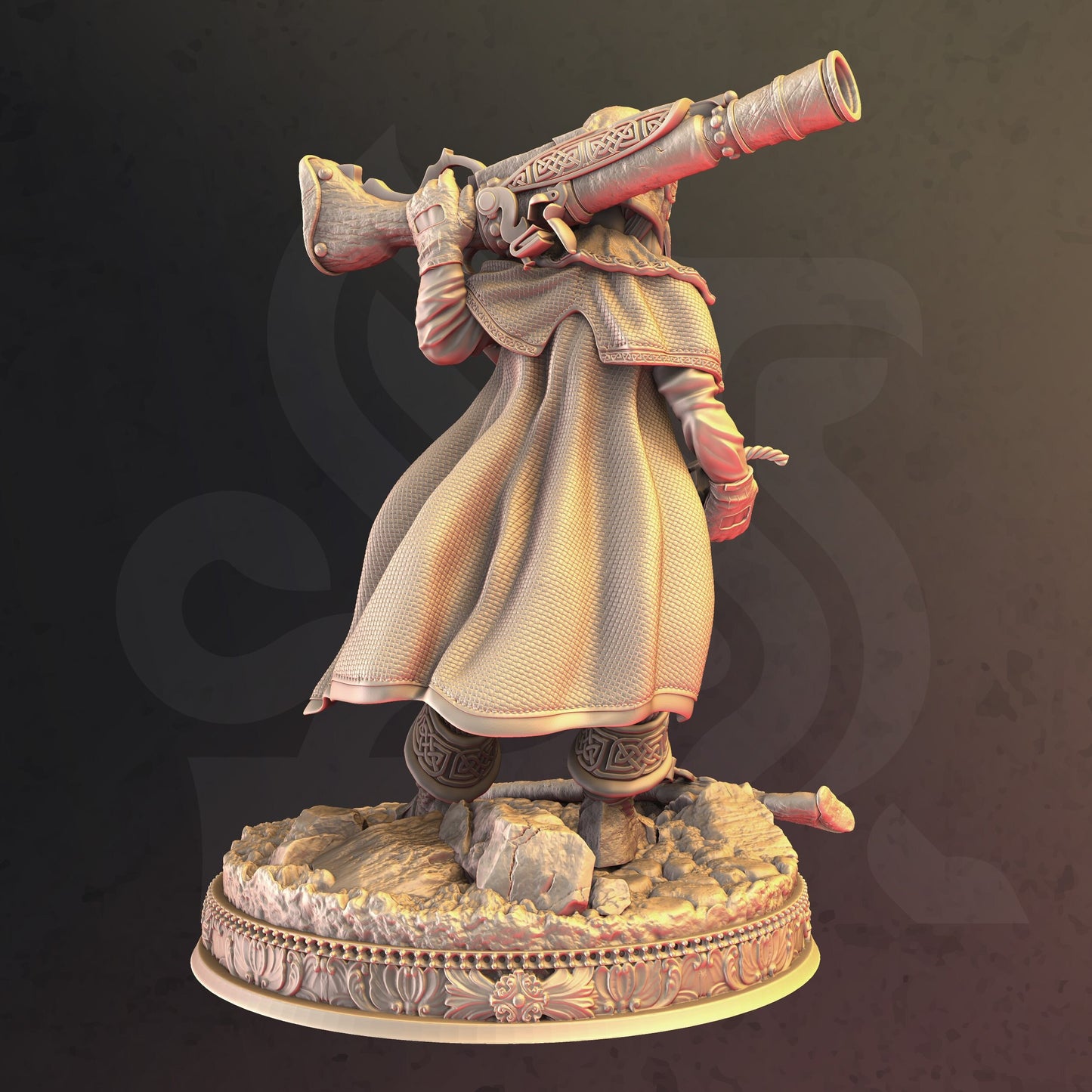 Dwarven Hunter and Ranger - Brumhilda Figure + base + BONUS print 3d 12k miniature Gift Idea mini | Dungeons & Dragons | Tabletop | DM Stash