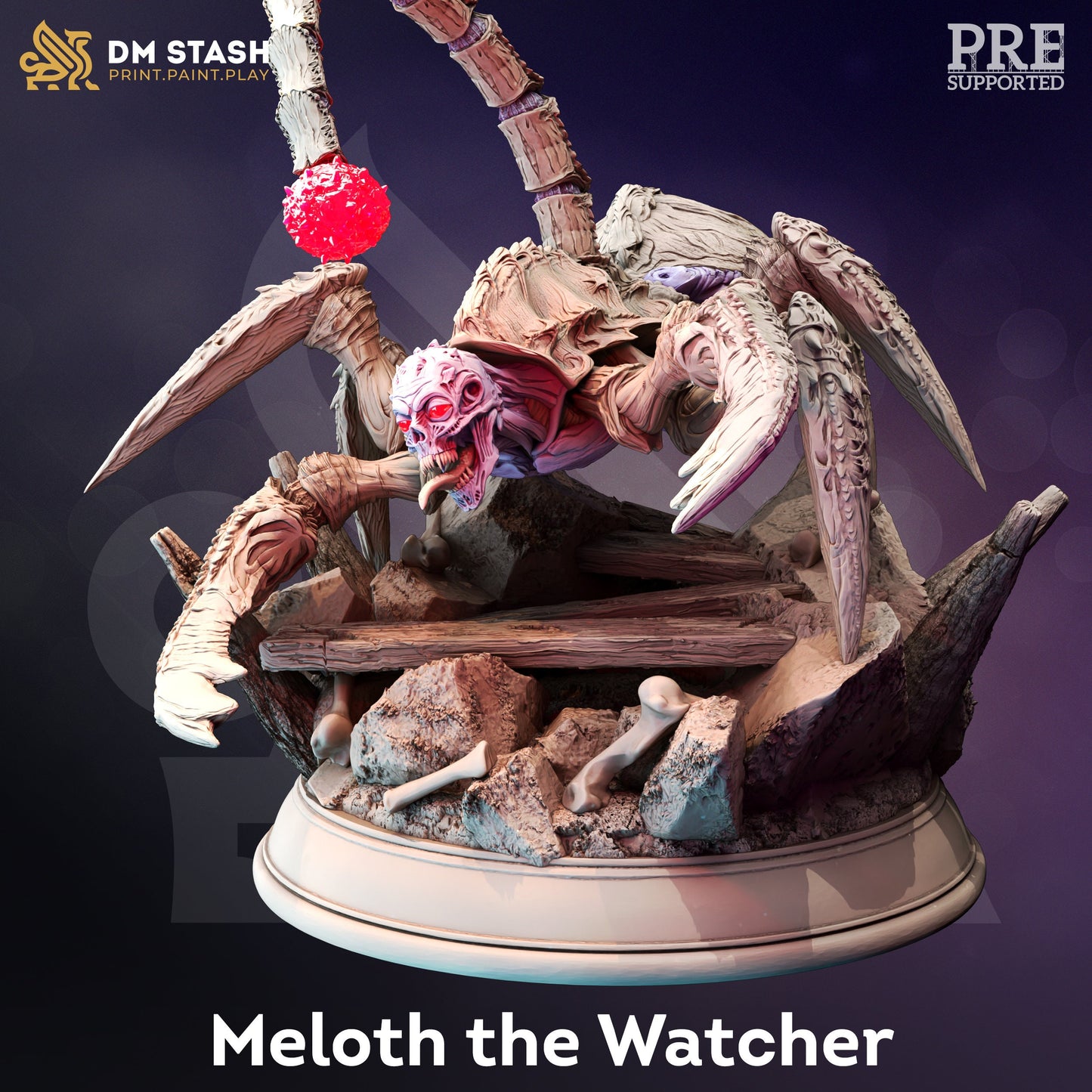 Giant Spider Assassin - Meloth the Watcher Figure 12k + Base Print 3D RPG Miniature Gift Idea mini | Dungeons & Dragons | Tabletop  DM Stash