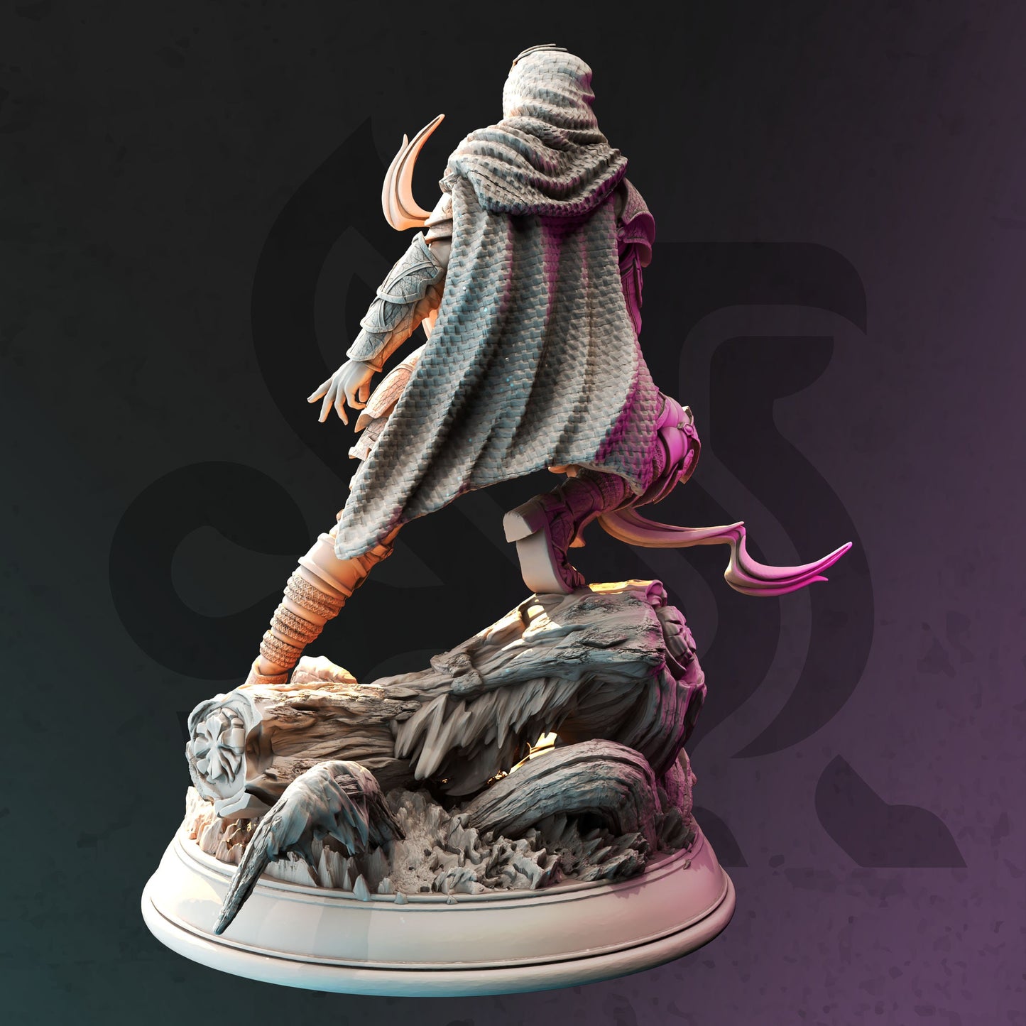 Drow Swamp Ranger Assassin - Exrin Figure 12k + Base Print 3D RPG Miniature Gift Idea mini | Dungeons & Dragons | Tabletop DM Stash