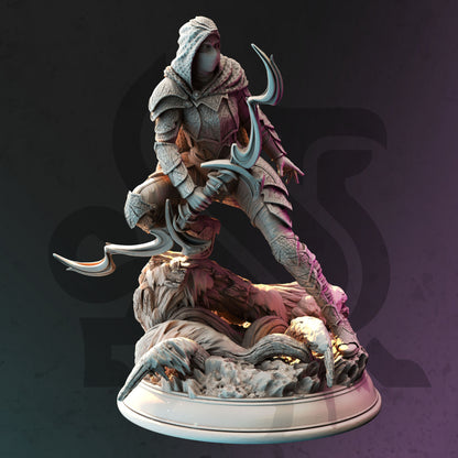 Drow Swamp Ranger Assassin - Exrin Figure 12k + Base Print 3D RPG Miniature Gift Idea mini | Dungeons & Dragons | Tabletop DM Stash