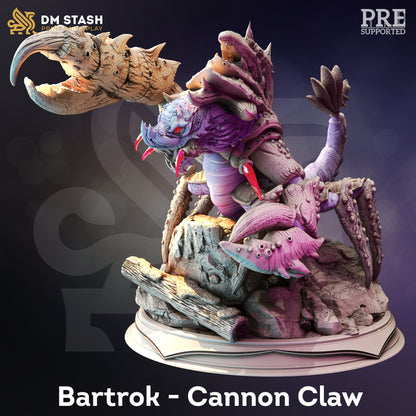 Underdark Crustacean Bartrok Monster LARGE Figure 12k + Base Print 3D RPG Miniature Gift Idea mini | Dungeons & Dragons | Tabletop DM Stash