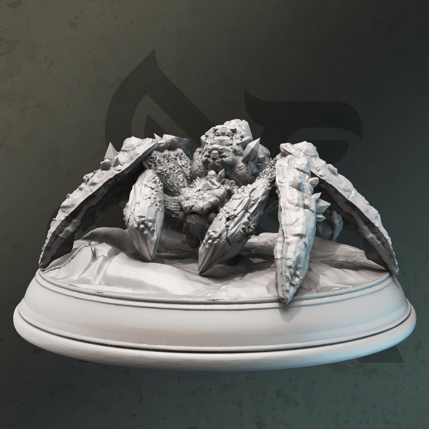 Stone Spider Monster - Kopok Figure 12k + Base Print 3D RPG Miniature Gift Idea mini | Dungeons & Dragons | Tabletop | DM Stash