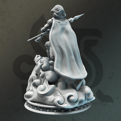 Air Genasi Rogue Monk - Aura Kaze Figure 12k + Base Print 3D RPG Miniature Gift Idea mini | Dungeons & Dragons | Tabletop | DM Stash