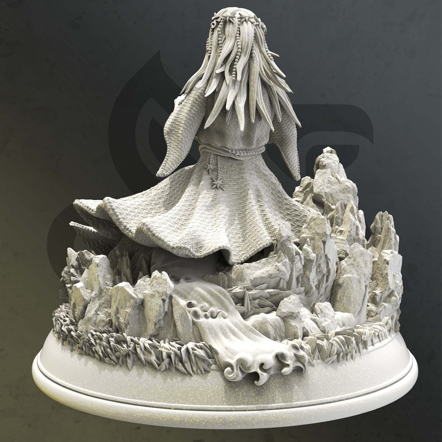 Goddess of Creation - Minera Sea Lady Figure 12k + Base Print 3D RPG Miniature Gift Idea mini | Dungeons & Dragons  Tabletop DM Stash