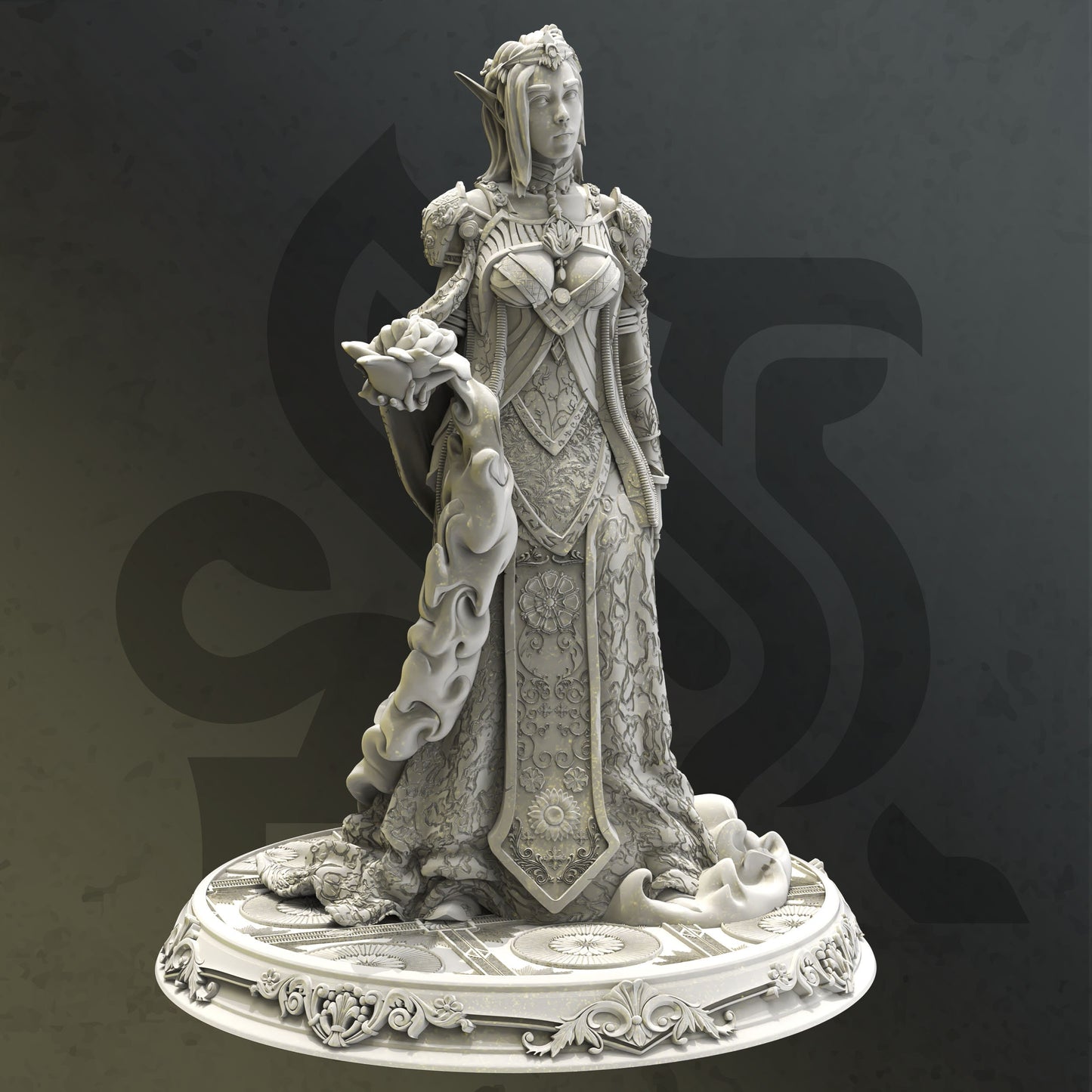 Goddess of Life - Cedhelieth Lady Elf Figure 12k + Base Print 3D RPG Miniature Gift Idea mini | Dungeons & Dragons  Tabletop DM Stash