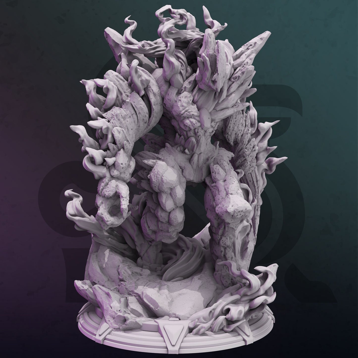 Arcane Elemental - Arcelen Colos LARGE Figure 12k + Base Print 3D RPG Miniature Gift Idea | Dungeons & Dragons mini | Tabletop | DM Stash