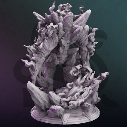 Arcane Elemental - Arcelen Colos LARGE Figure 12k + Base Print 3D RPG Miniature Gift Idea | Dungeons & Dragons mini | Tabletop | DM Stash