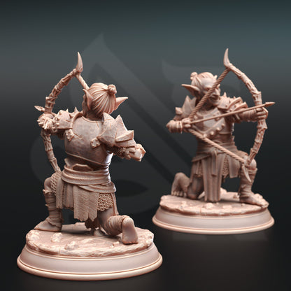 Goblin Bandits - Urkadu Goblins Warrior Trio Figure with base print 3d 12k miniature Gift Idea mini | Dungeons & Dragons | Tabletop DM Stash