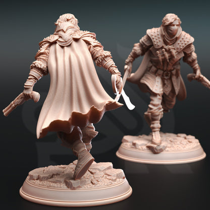 Bandit Boss - Derrick the Fin Assassin Rouge Figure with base print 3d 12k miniature Gift Idea mini | Dungeons & Dragons | Tabletop DM Stash