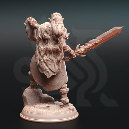 Hobgoblin Barbarian Queen - Brakaza Head Figure with base print 3d 12k miniature Gift Idea mini | Dungeons & Dragons | Tabletop DM Stash