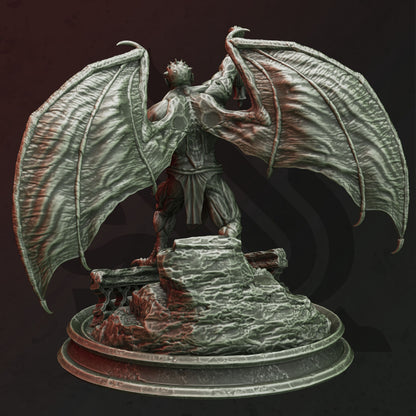 Cackling Gargoyle - Brohd Vampire King Figure with base print 3d 12k miniature Gift Idea mini | Dungeons & Dragons | Tabletop | DM Stash