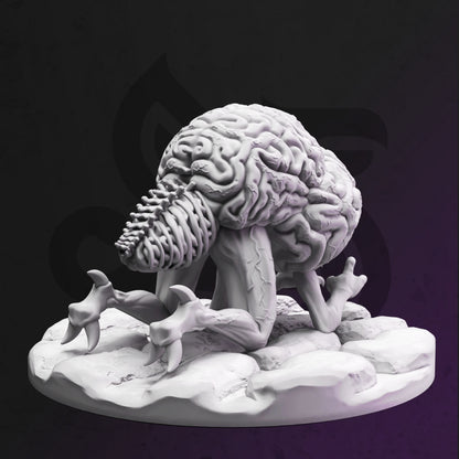 Wisdom Devourer - Skrittit Brain Monster Figure with base print 3d 12k miniature Gift Idea mini | Dungeons & Dragons | Tabletop DM Stash