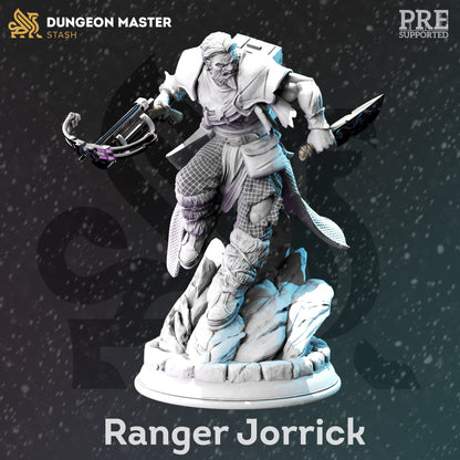 Jorrick - Ranger Warrior w Necrotic var. Figure with base print 3d 12k miniature Gift Idea mini | Dungeons & Dragons | Tabletop | DM Stash