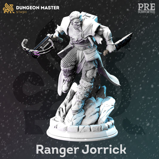 Jorrick - Ranger Warrior w Necrotic var. Figure with base print 3d 12k miniature Gift Idea mini | Dungeons & Dragons | Tabletop | DM Stash