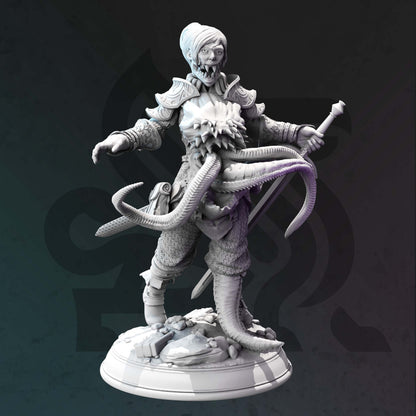 Shapeshifter Ranger - Adana White 2 var Figure with base print 3d 12k miniature Gift Idea mini | Dungeons & Dragons | Tabletop | DM Stash