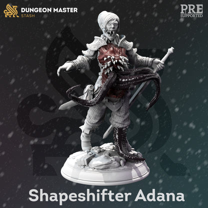 Shapeshifter Ranger - Adana White 2 var Figure with base print 3d 12k miniature Gift Idea mini | Dungeons & Dragons | Tabletop | DM Stash