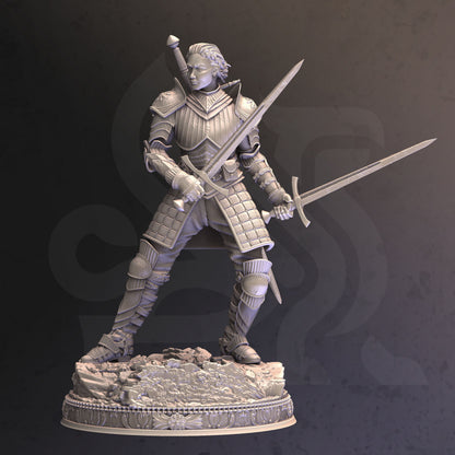 Grand Marshal - Vera Lanius Knight Figure + base + BONUS print 3d 12k miniature Gift Idea mini | Dungeons & Dragons | Tabletop | DM Stash