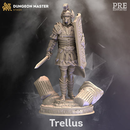 Imperial Centurion - Trellus Tacitus Figure + base + BONUS print 3d 12k miniature Gift Idea mini | Dungeons & Dragons | Tabletop | DM Stash