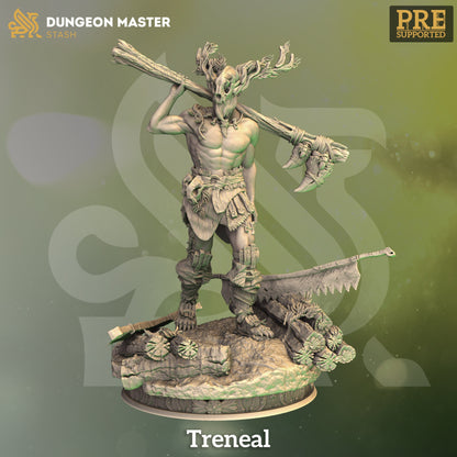 Druidic Barbarian - Treneal Figure + base + BONUS print 3d 12k miniature Gift Idea mini | Dungeons & Dragons | Tabletop | DM Stash