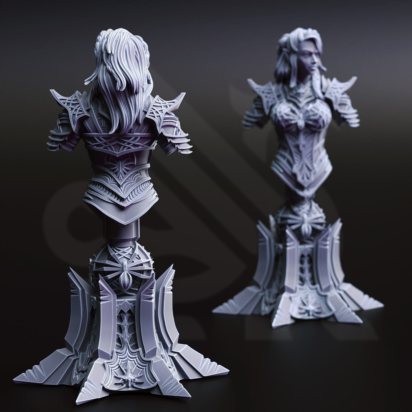 BUST - Drow Assassin - Vakara N'Thara 120mm tall figure