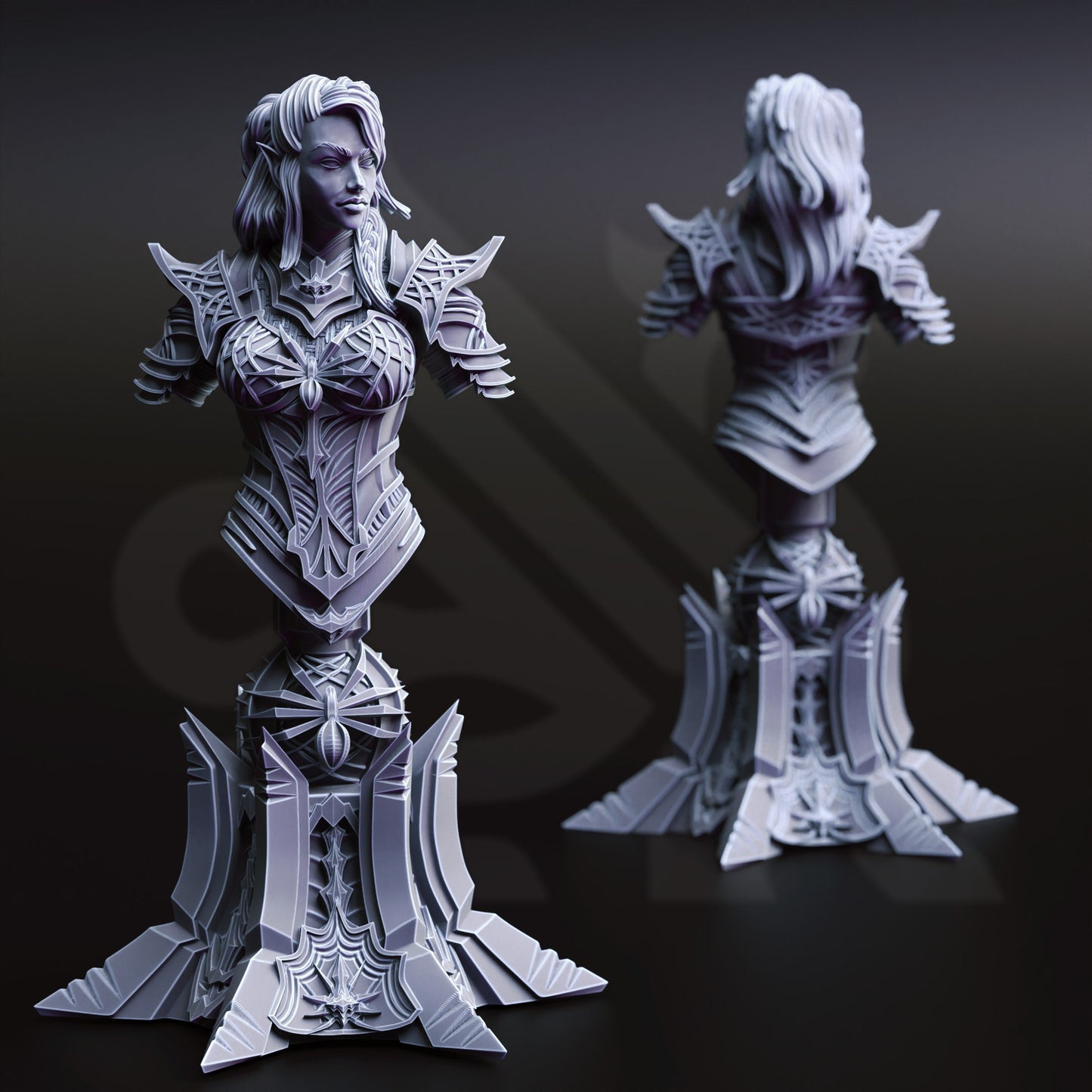 BUST - Drow Assassin - Vakara N'Thara 120mm tall figure