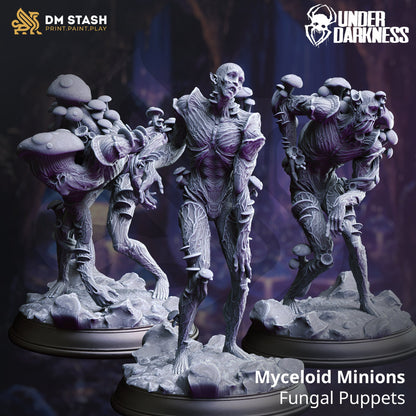 Fungal Zombies - infected humans Figure + Base + BONUS print 3d 12k miniature Gift Idea mini | Dungeons & Dragons | Tabletop | DM Stash